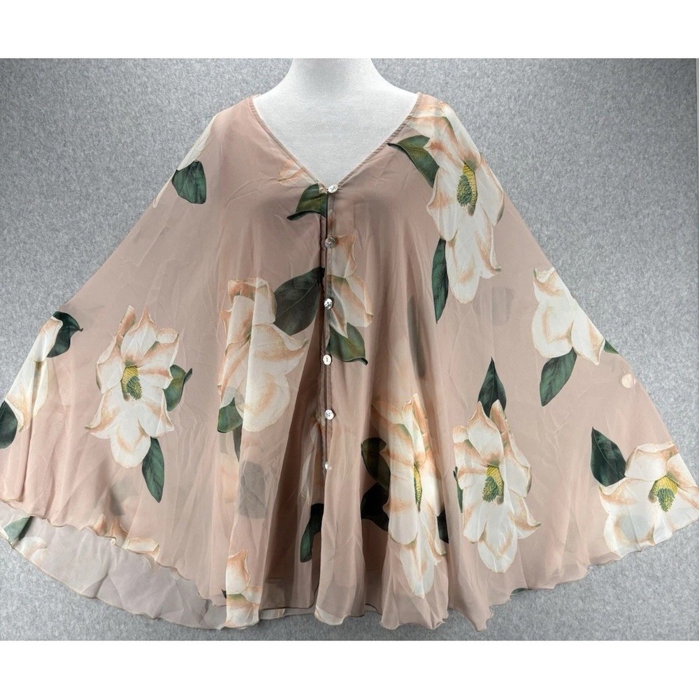 ShowMe Your Mumu Butterfly Tunic Floral Sheer Boho ethereal FairyCore Romantic S - Picture 2 of 13